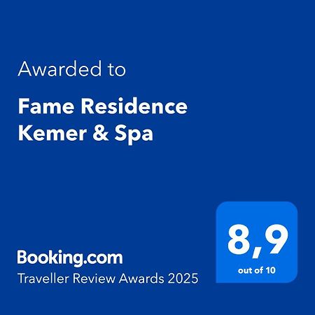 Fame Residence Kemer & Spa Eksteriør billede